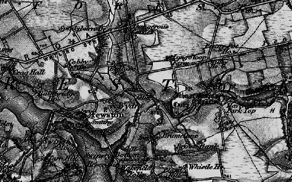 Old map of Worstall Craggs in 1898