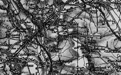 Old map of Wyke in 1896
