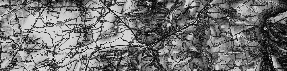 Old map of Wyke Champflower in 1898