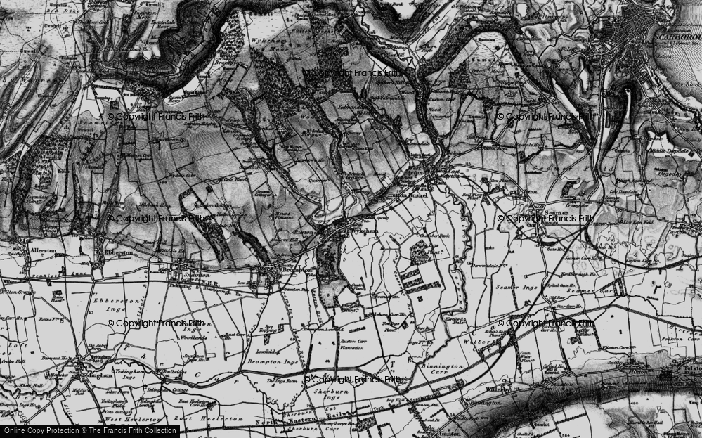 Old Map of Historic Map covering Beedale Beck in 1898