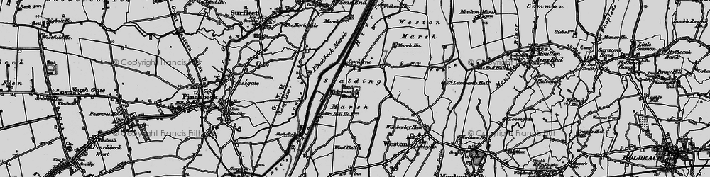 Old map of Wykeham in 1898