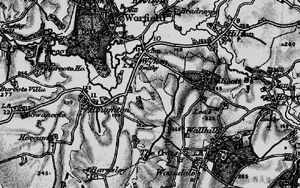 Old map of Wyken in 1899
