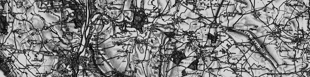 Old map of Wyken in 1899