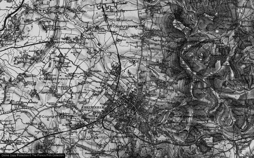 Old Map of Wymans Brook, 1896 in 1896