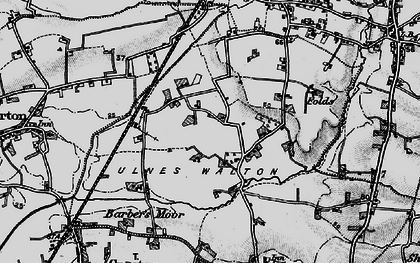 Old map of River Lostock in 1896