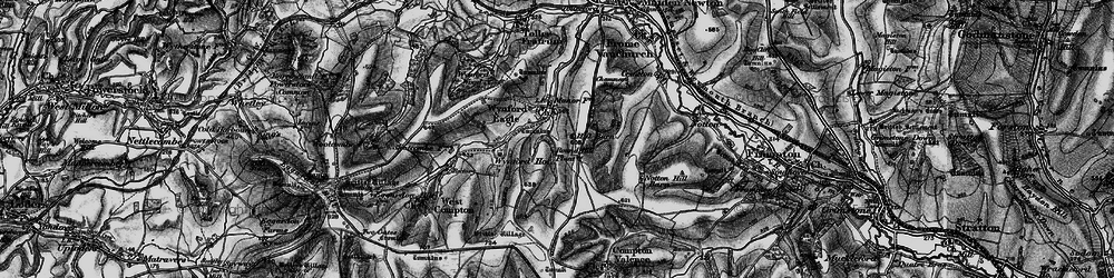 Old map of Wynford Eagle in 1898