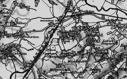Old map of Brimfield Common in 1899