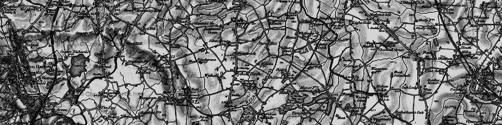 Old map of Wythall in 1899