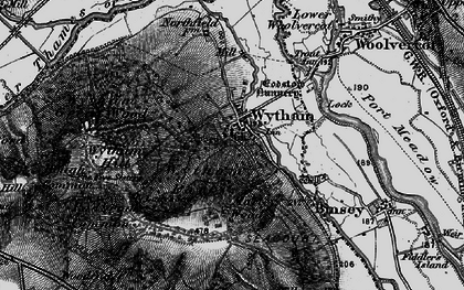 Old map of Wytham in 1895