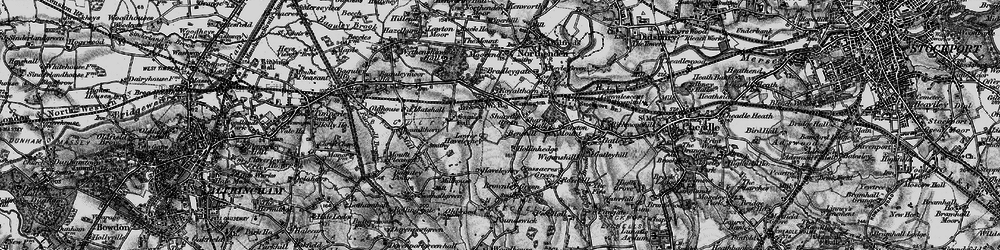 Old map of Wythenshawe in 1896