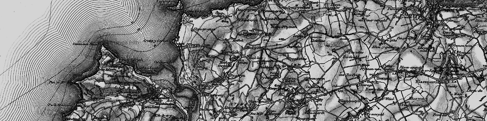 Old map of Blaenfflyman in 1898