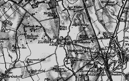 Old map of Yafforth Moor Ho in 1898
