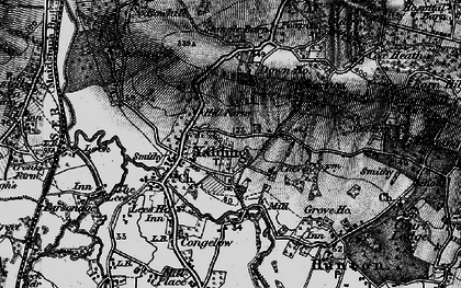 Old map of Yalding in 1895