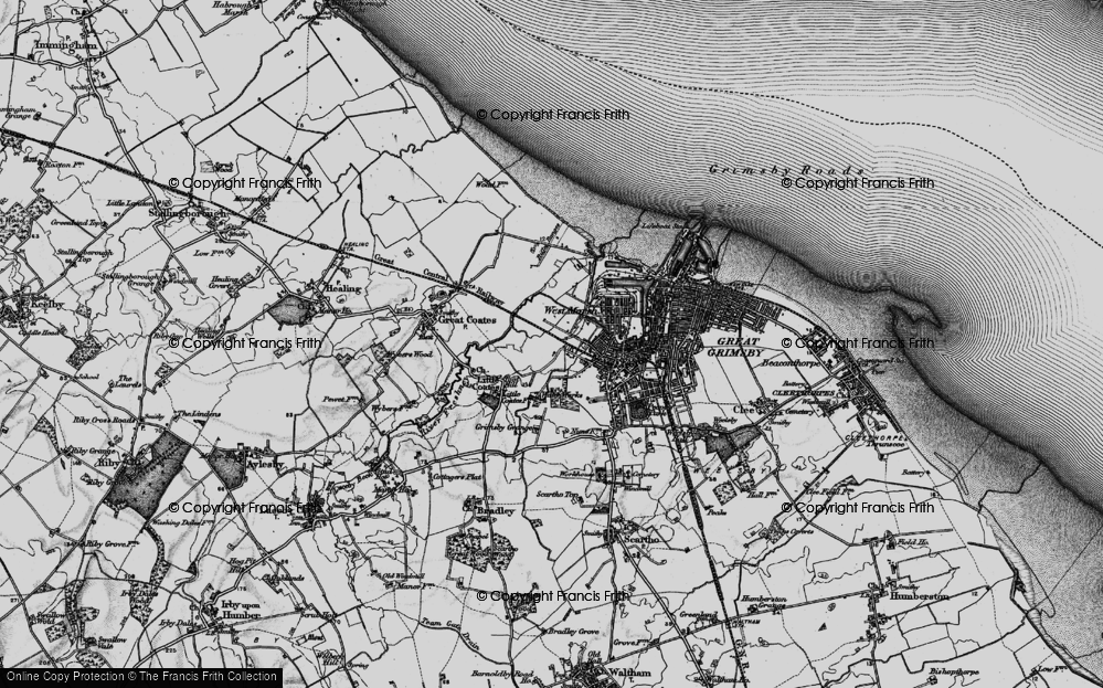 Old Map of Yarborough, 1895 in 1895