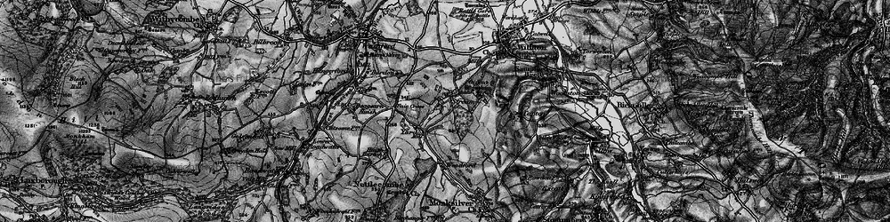 Old map of Black Down Wood in 1898