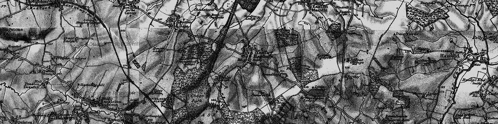 Old map of Yardley Hastings in 1898