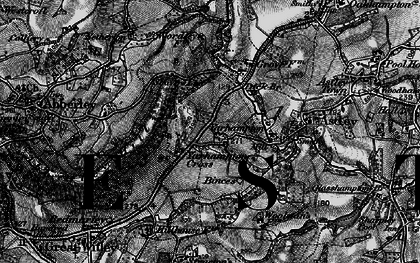 Old map of Yarhampton Cross in 1898