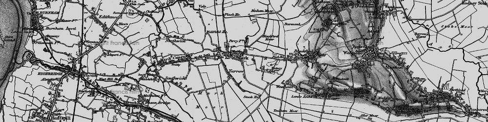 Old map of Yarrow in 1898