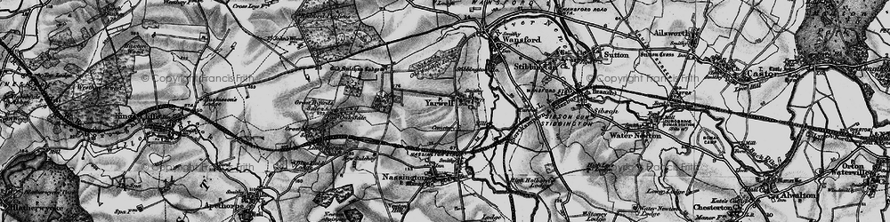 Old map of Yarwell Junction Sta in 1898