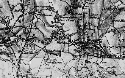 Old map of Yate in 1898