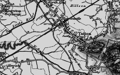 Old map of Yatton in 1898