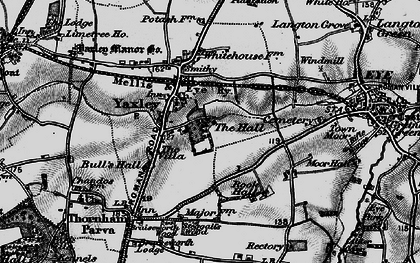 Old map of Bull's Hall in 1898
