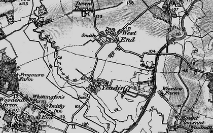 Old map of Yeading in 1896