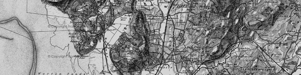 Old map of Yealand Conyers in 1898