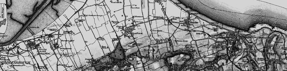 Old map of Yearby in 1898