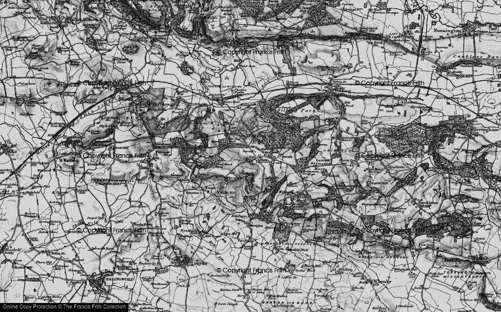 Old Map of Yearsley, 1898 in 1898