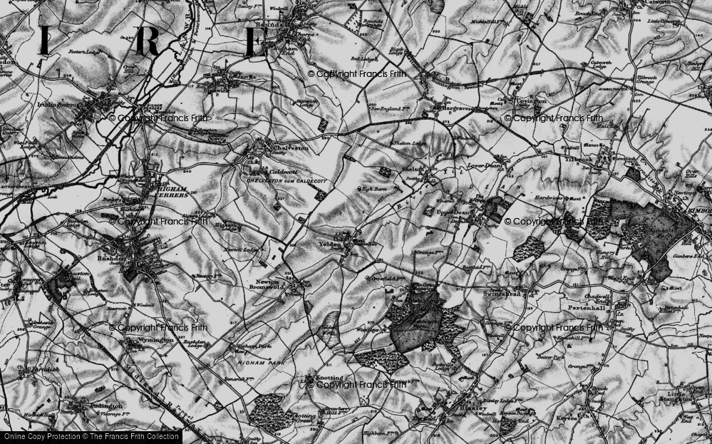 Old Map of Yelden, 1898 in 1898