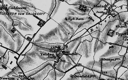 Old map of Yelden in 1898