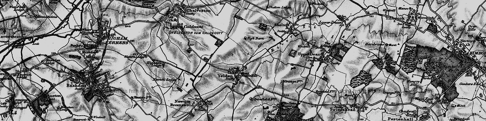 Old map of Yelden in 1898