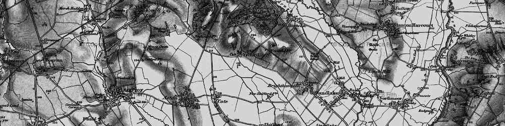 Old map of Yelford in 1895