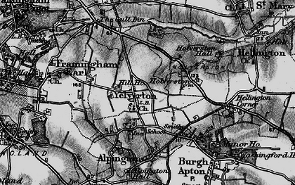 Old map of Yelverton in 1898