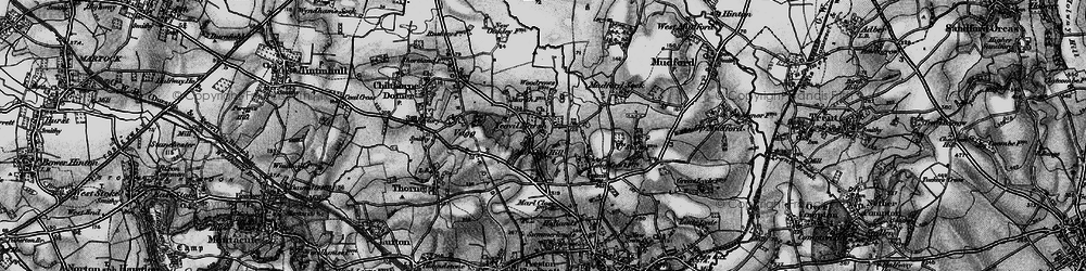 Old map of Yeovil Marsh in 1898