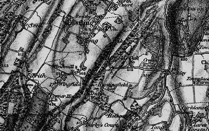 Old map of Yewhedges in 1895