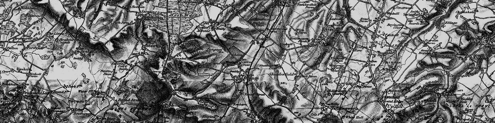 Old map of Yewtree Cross in 1895