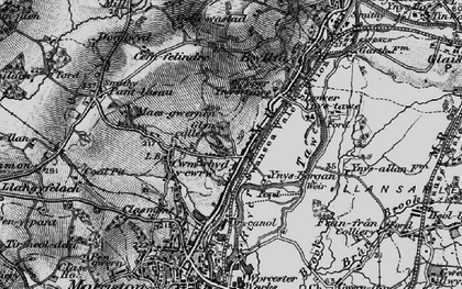 Old map of Ynysforgan in 1897