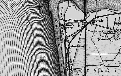 Old map of Ynyslas in 1899