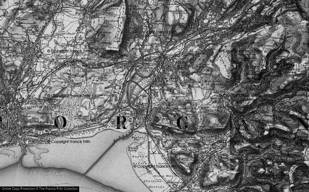 Old Map of Ynysmaerdy, 1898 in 1898