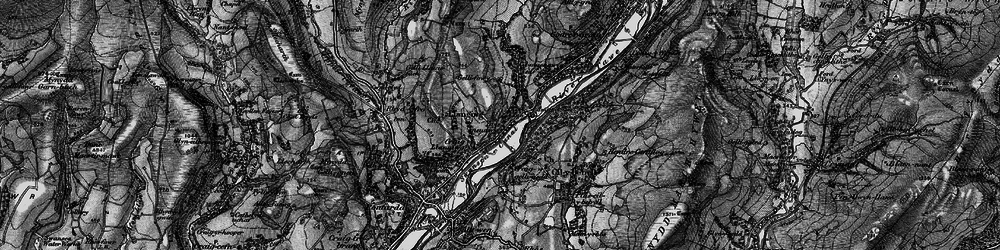 Old map of Ynysmeudwy in 1898
