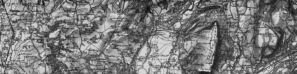 Old map of Ynystawe in 1897