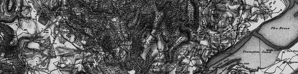 Old map of Yorkley in 1896