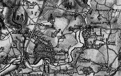 Old map of Youngsbury in 1896