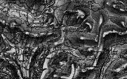Old map of Afon Merin in 1899