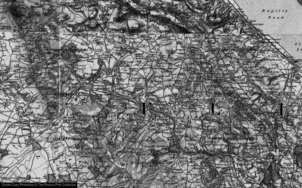 Old Map of Ysceifiog, 1896 in 1896