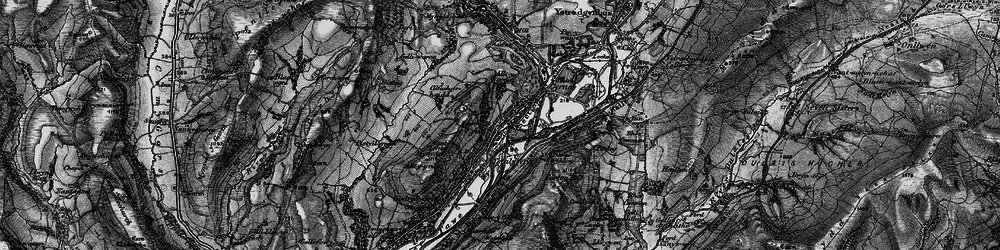 Old map of Ystalyfera in 1898