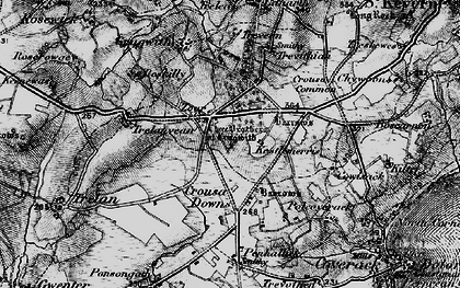 Old map of Zoar in 1895