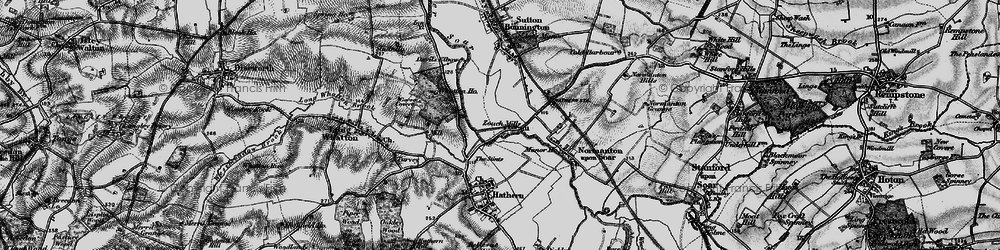 Old map of Zouch in 1895